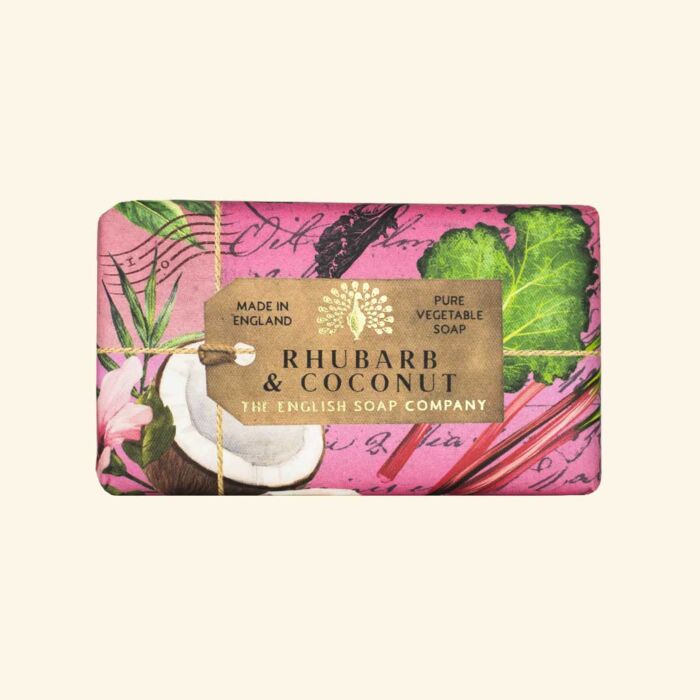 The English Soap Company Anniversary Rhubarb and Coconut Soap